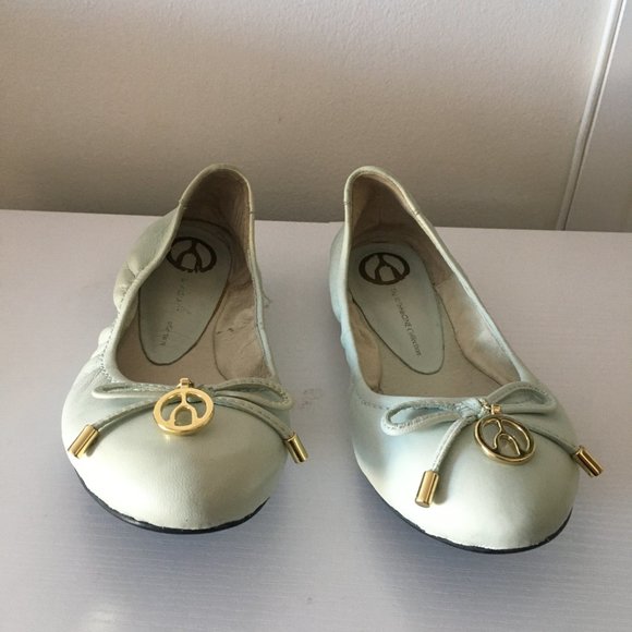 * Size 5 EUC seafoam blue leather ballet flats - Picture 3 of 12